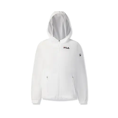 FILA Hiking Outdoor Adventure Windproof Windbreaker Jacket Women's Jade White