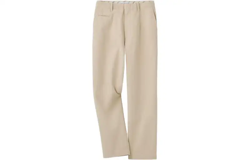 UNIQLO X Ines De La Fressange Casual Pants Women's Dark Beige Moderate Straight Fit Pants