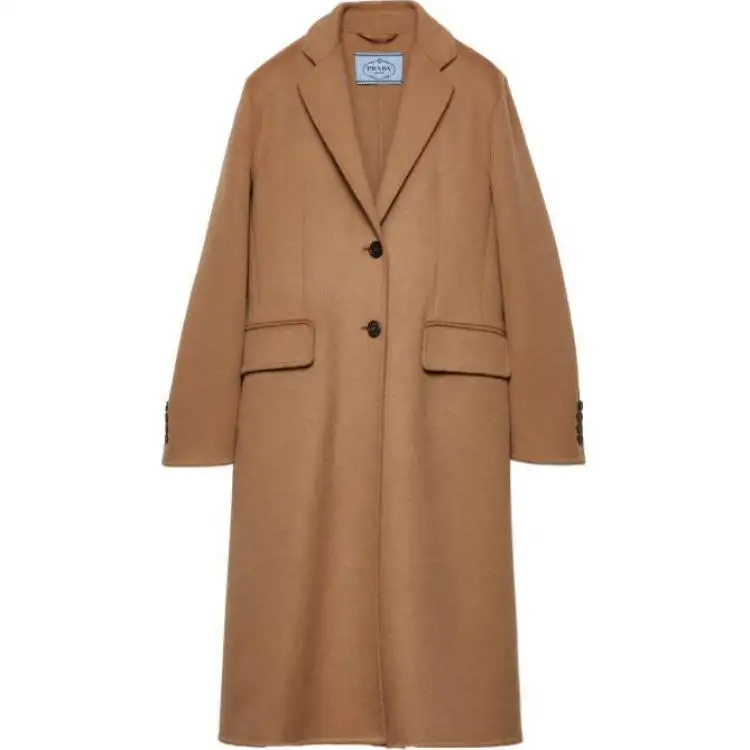 PRADA Coats Women's Umber Lapel Moderate