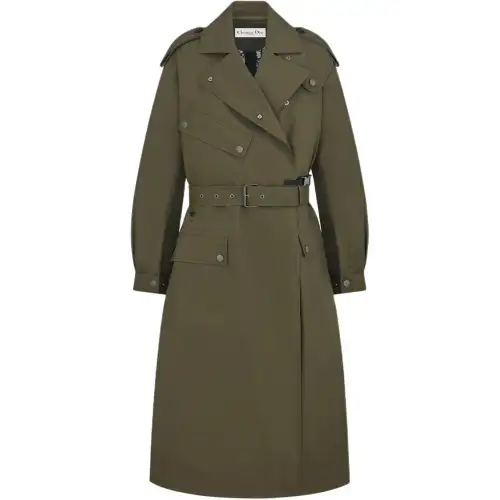 DIOR SS25 Trench Coat Women's Green