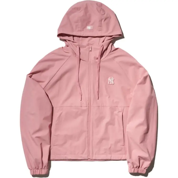 MLB New York Yankees Basic Collection Trench Coat Women's Hemp Pink