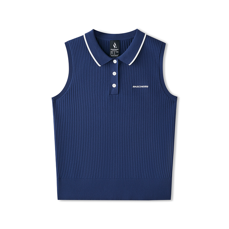 Женский жилет Skechers Warm Knitted Polo (синий)
