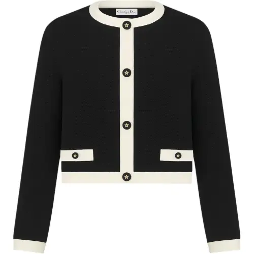 Christian DIOR Crewneck Cropped Jacket