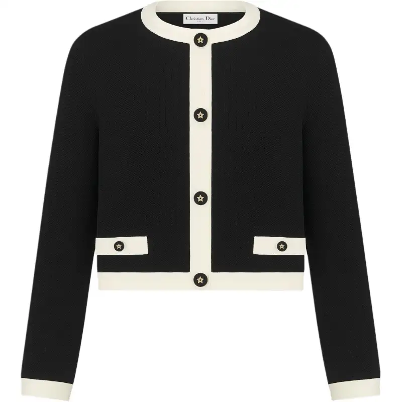 Christian DIOR Crewneck Cropped Jacket