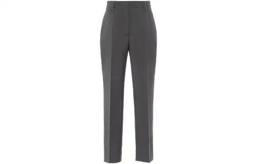 PRADA Casual Pants Women's Gray Moderate Straight Fit Pants