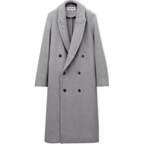 LOEWE Coats Women's Gray Lapel Moderate