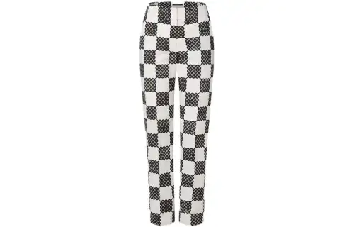 LOUIS VUITTON Bubble Damier Straight-Cut Pants