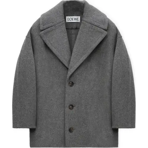 LOEWE SS25 Women's Pre Selection Collection Coat Women's Gray