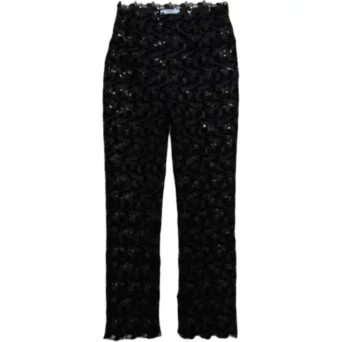PRADA Casual Pants Tight Fit Style Women's Black