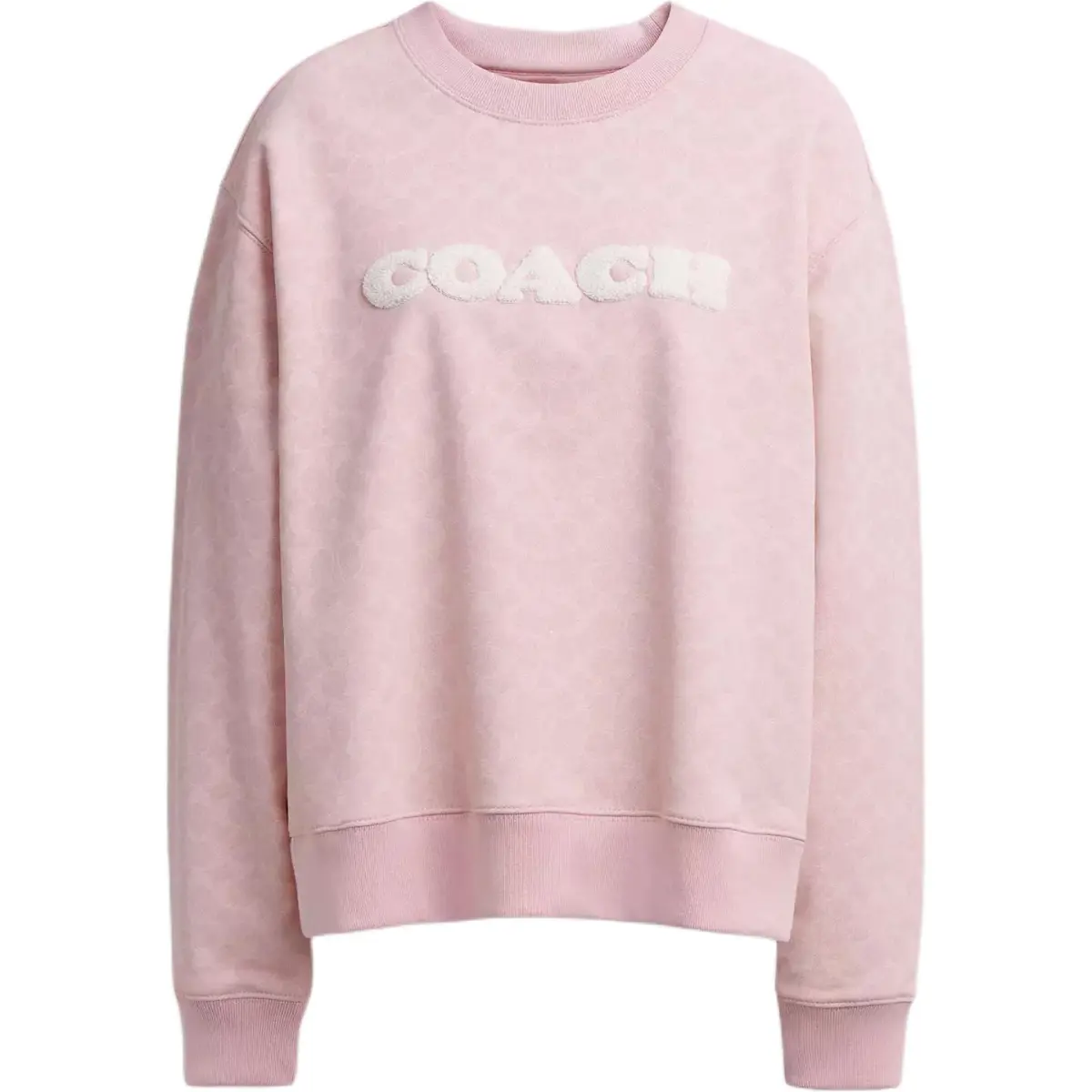 COACH Sweatshirts Women's Pink Crew Neck Moderate