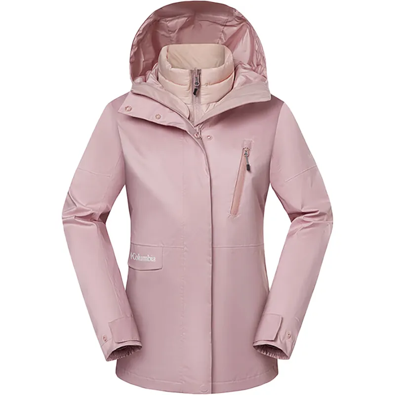 Columbia City Outdoor Collection Waterproof, Windproof, Breathable, And Thermal Windbreaker Jacket Women's Pink
