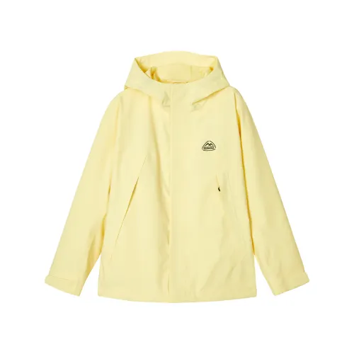 Skechers Wilderness Outdoor Collection Breathable Windbreaker Jacket Women's Lemon Egg White Yellow