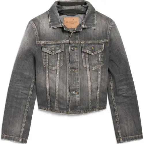 Balenciaga Lace-Up Denim Jacket