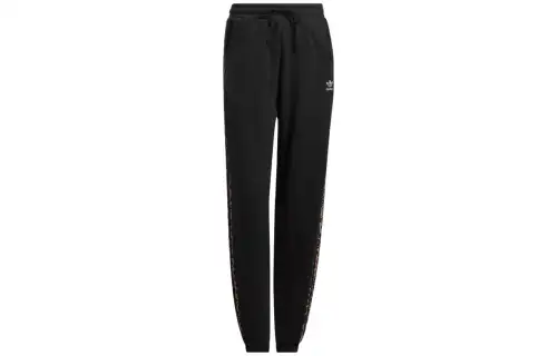 Adidas Originals Casual Pants Women's Black Moderate Cuffed Pants
