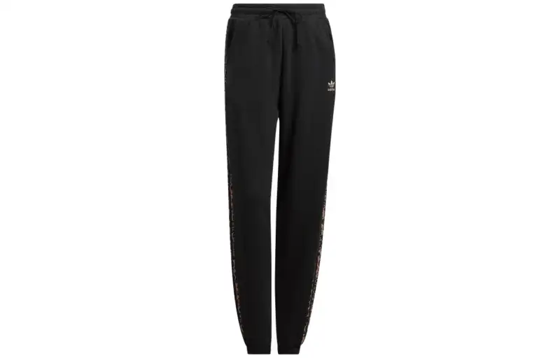 Adidas Originals Casual Pants Women's Black Moderate Cuffed Pants