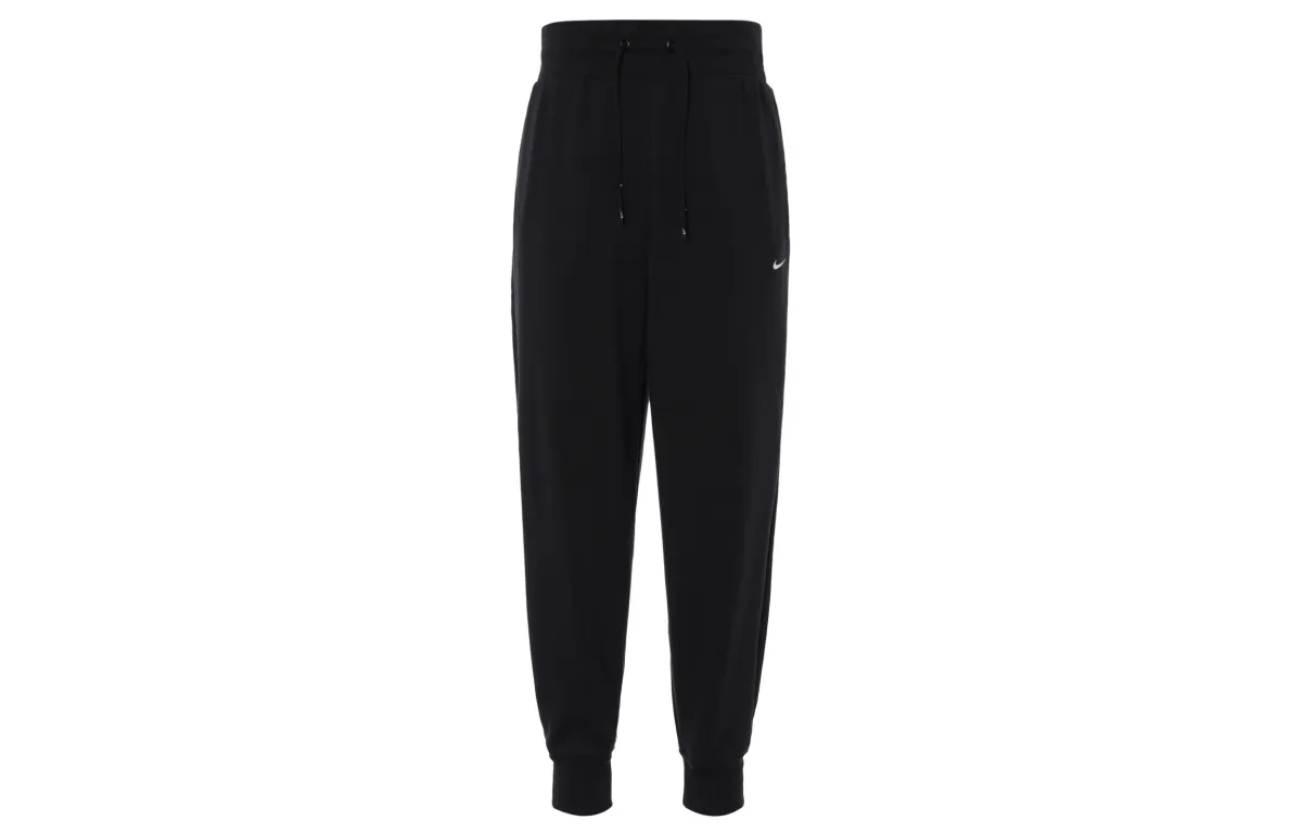 Nike Dri-FIT One Women's High-Waisted 7/8 French Terry Joggers Black