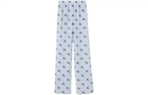 Burberry SS23 Casual Pants Women's Marine Blue