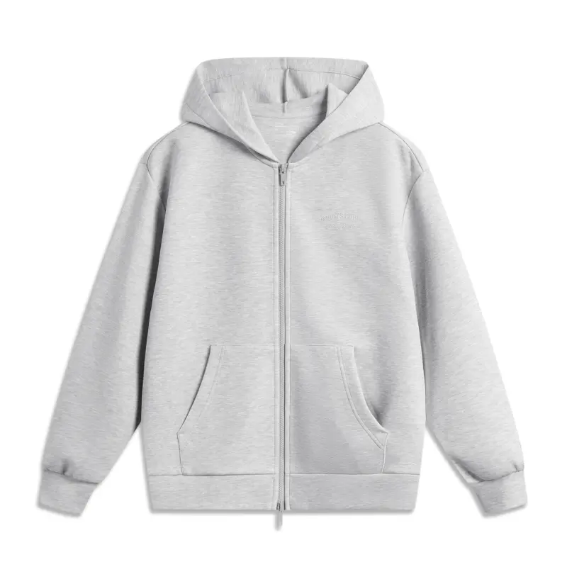 Li Ning Sports Trendy Collection Sweatshirt Women's BC23 Heather Gray Light Lime