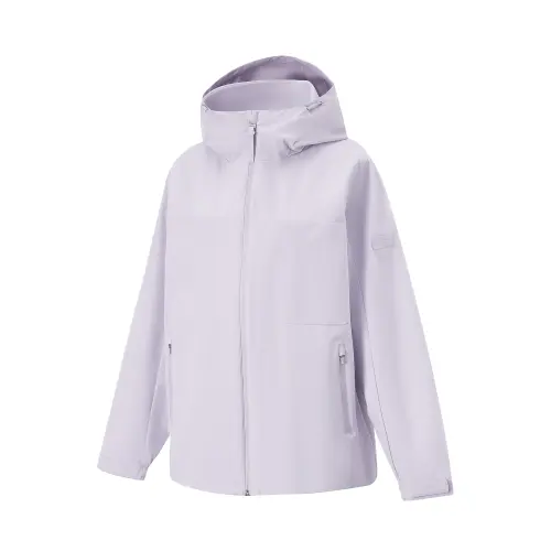 Li Ning Fitness Series Trench Coat Women's Sea Salt Purple