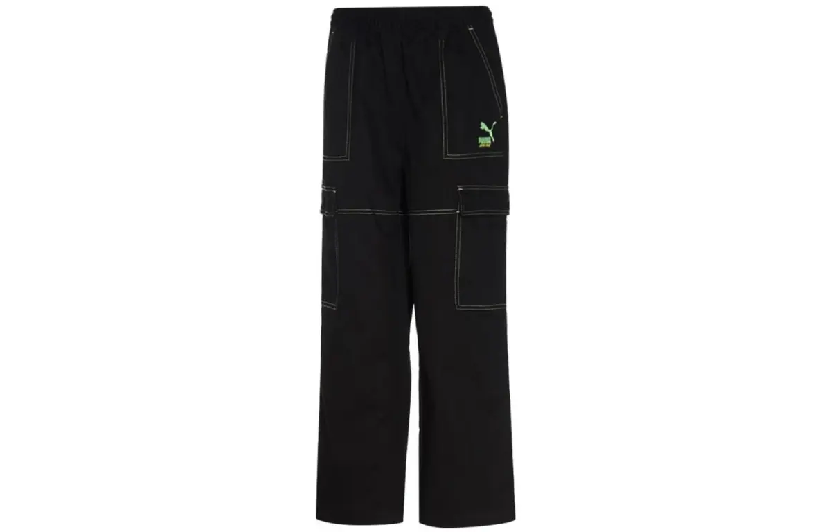 PUMA X Santa Cruz SUMMER CAMP Casual Pants Women's Black Moderate Flared Pants