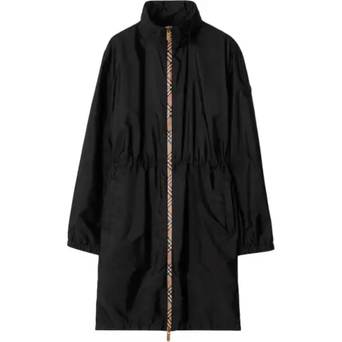 Burberry Vintage Check-trim parka coat