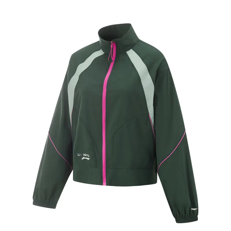 Li Ning Fitness Series Trench Coat Women's Mountain View Green/Tallow Green