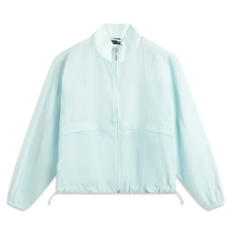 Li Ning Sports Life Collection Trench Coat Women's Light Sky Blue
