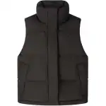 ASICS Down Vests Women's Black Stand Collar Thickened Other