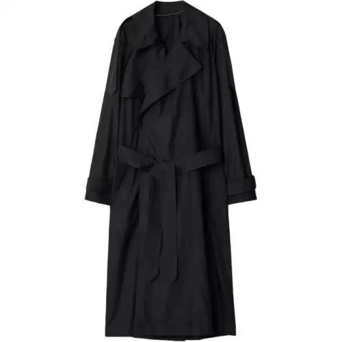 Burberry Long Silk Trench Coat