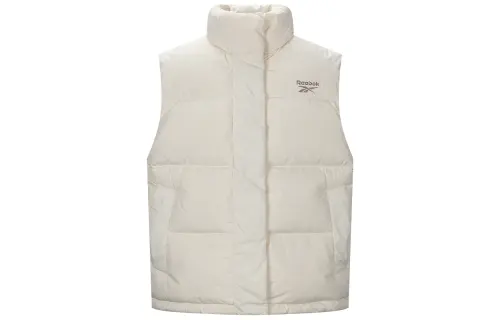 Reebok Vests Women's Ecru Stand Collar Moderate Other