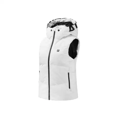 FILA Vests Women's Jade White Hooded Non Detachable Moderate Other