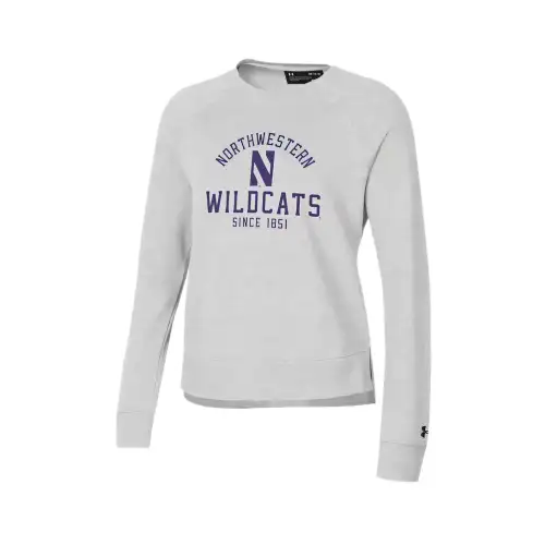 Under Armour Rival FleeceCollegiate Sweatshirt Women's White Gray 012