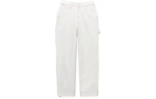 Vans Casual Pants Women's White Moderate Straight Fit Pants