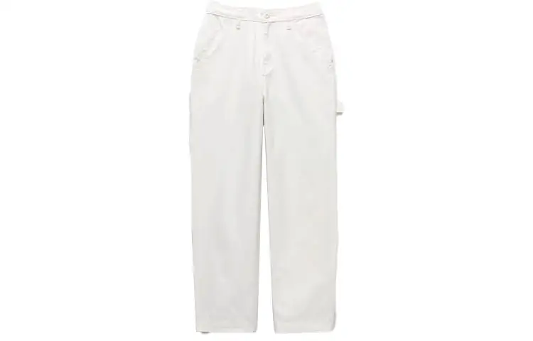Vans Casual Pants Women's White Moderate Straight Fit Pants
