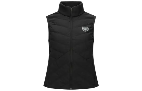 Reebok Vests Women's Black Stand Collar Moderate Other