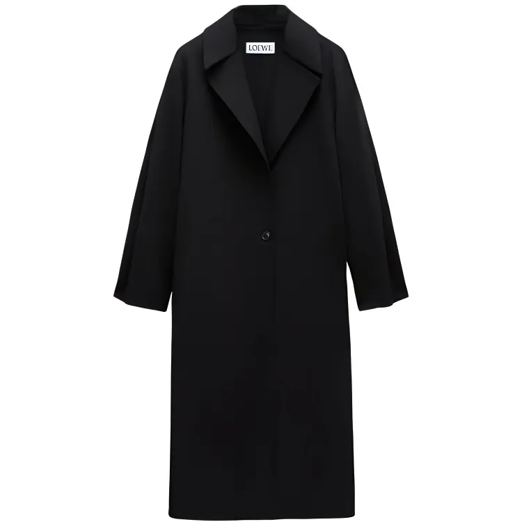 LOEWE Coats Women's Black Lapel Moderate