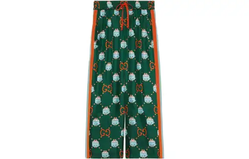 GUCCI Casual Pants Women's Green