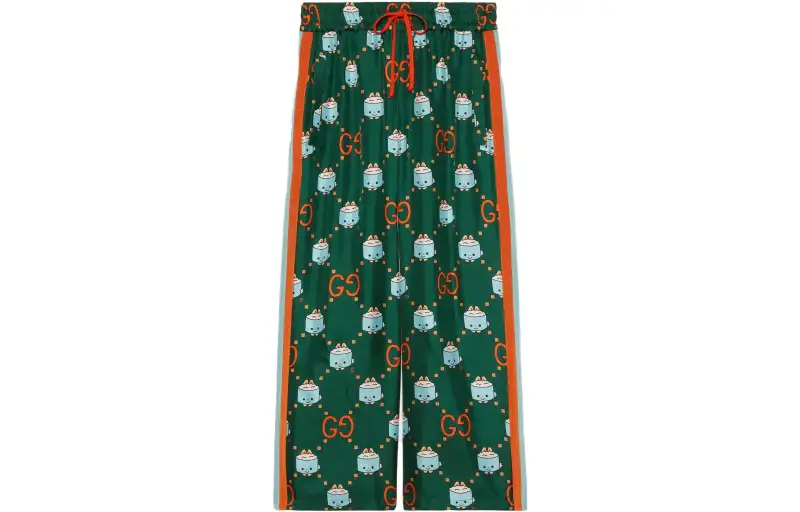 GUCCI Casual Pants Women's Green