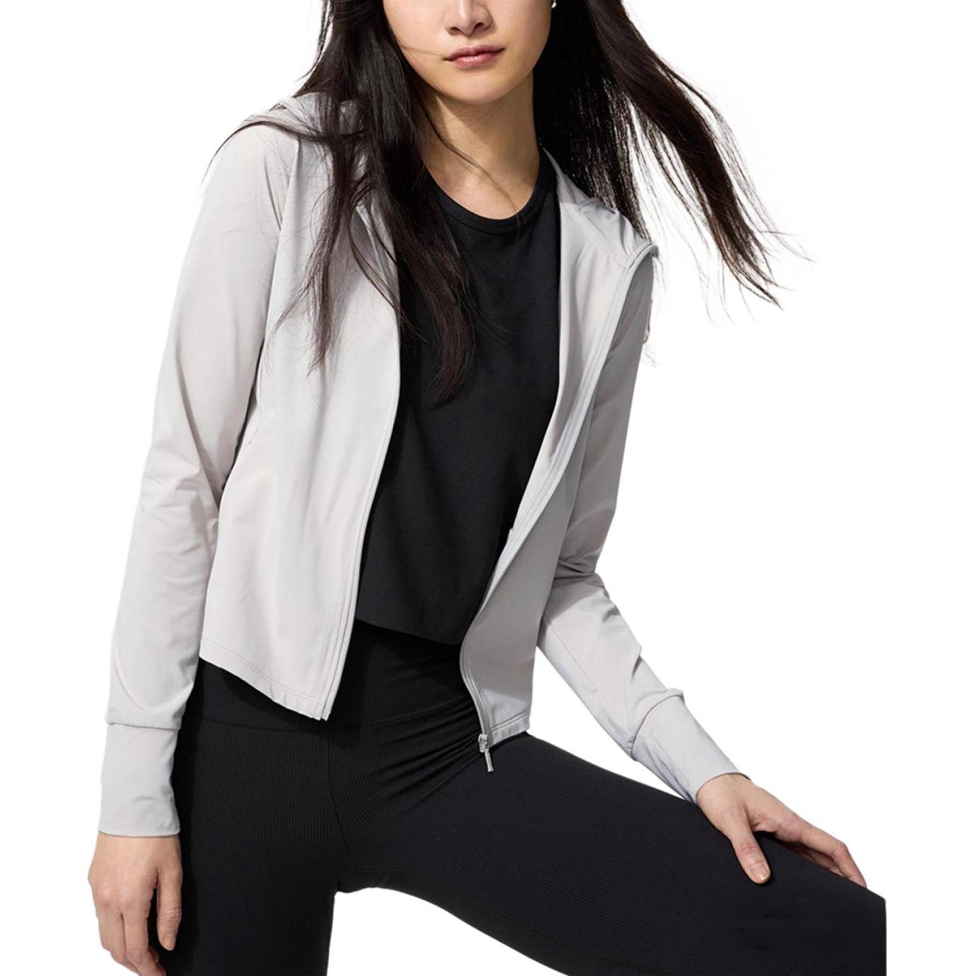 Женская куртка UNIQLO AIRism (светло-серая)