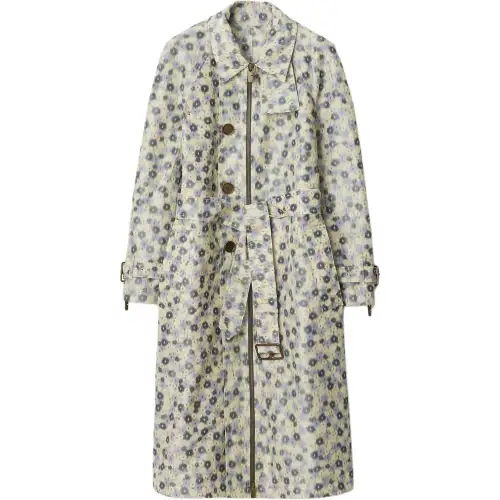 Burberry daisy-print trenchcoat