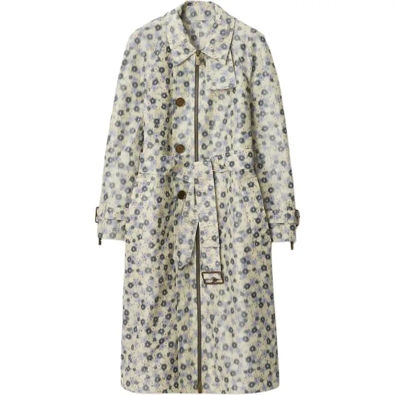 Burberry daisy-print trenchcoat