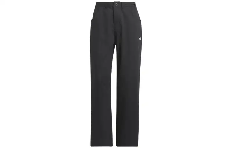 Adidas Originals Casual Pants Women's Black Moderate Straight Fit Pants