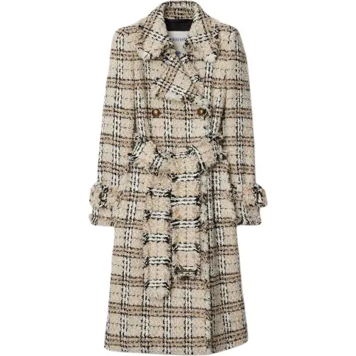 Burberry Check Bouclé Coat