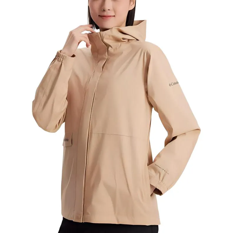 Columbia Waterproof, Windproof, And Breathable Windbreaker Jacket Women's Khaki