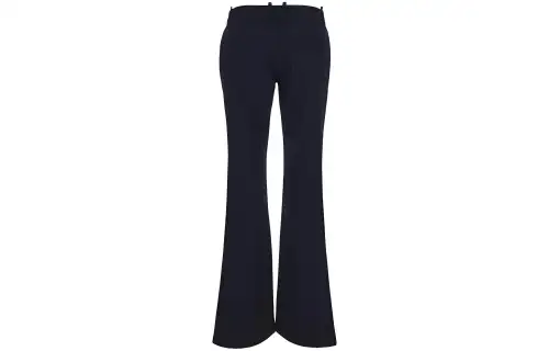 OFF-WHITE virgin wool flared trousers