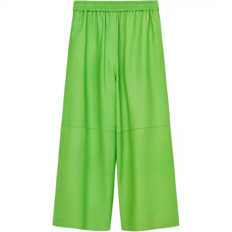 LOEWE Casual Pants Women's Green Moderate Straight Fit Pants