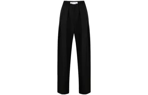 OFF-WHITE embroidered-logo tailored trousers