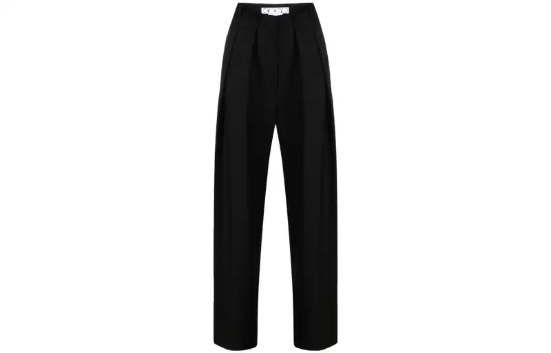 OFF-WHITE embroidered-logo tailored trousers