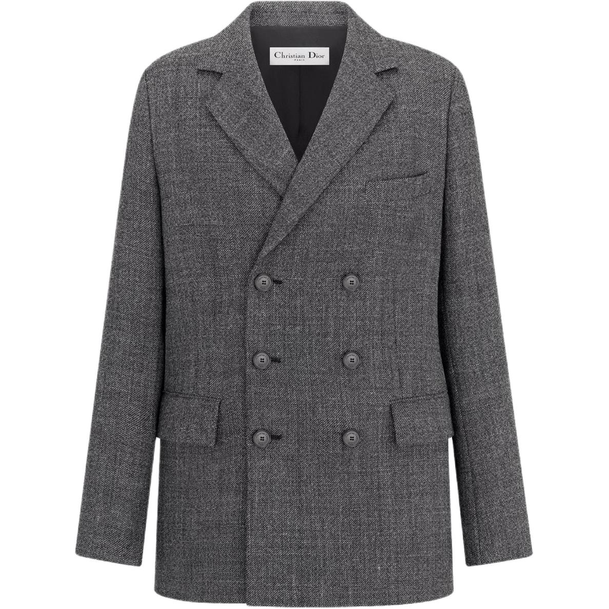 DIOR SS25 Spring Summer Ready to Wear Collection Business Suit Coat Women's Gray