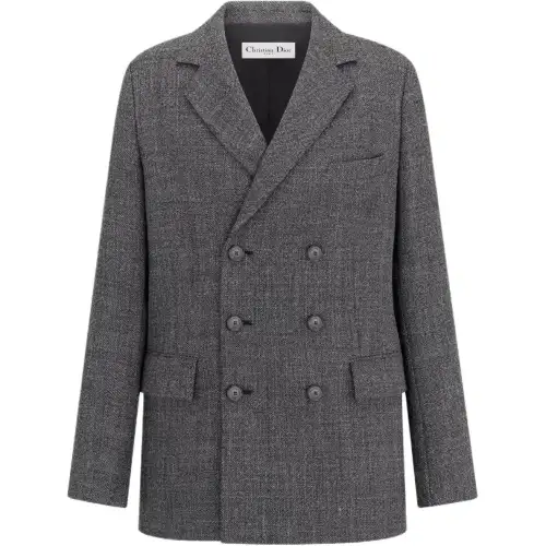 DIOR SS25 Spring Summer Ready to Wear Collection Business Suit Coat Women's Gray